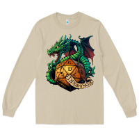 Dragon And A D20 Long Sleeve Tee | Teevron