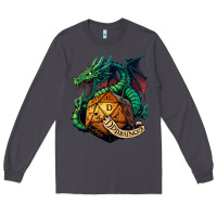 Smoke dragon and a d20 Long Sleeve Tee - lanVoArt