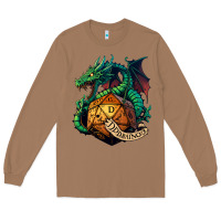 Toasted Coconut dragon and a d20 Long Sleeve Tee - lanVoArt