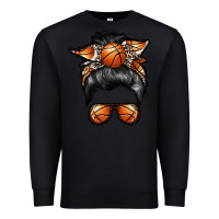 Black basketball mom Premium Sweatshirt - RacoonDesign
