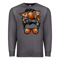 Charcoal Heather basketball mom Premium Sweatshirt - RacoonDesign