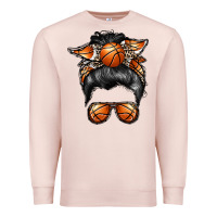 Pale Pink basketball mom Premium Sweatshirt - RacoonDesign