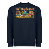 Navy thanksgiving tis' the season with trucks bbs Heavyweight Sweatshirt - BundleAndBundleShop