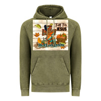 Vintage Olive fall for jesus he never leaves Vintage Hoodie - TumblerDesignByShophia