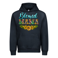 Navy blessed mama Urban Hoodie - BarkalooDesign