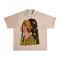 French Oak Fall afro woman blessed Urban Heavy Tee - NancyCooperArtShop
