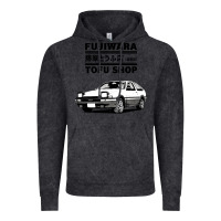 Vintage Black initial d fujiwara tofu shop ae86 manga Vintage Hoodie - lanVoArt