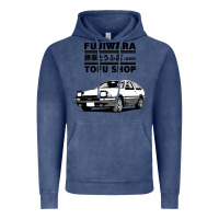 Vintage Denim initial d fujiwara tofu shop ae86 manga Vintage Hoodie - lanVoArt