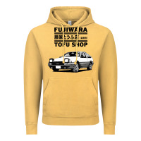Vintage Mustard initial d fujiwara tofu shop ae86 manga Vintage Hoodie - lanVoArt