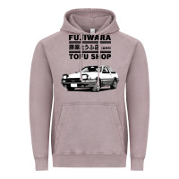 Vintage Zinc initial d fujiwara tofu shop ae86 manga Vintage Hoodie - lanVoArt