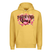 Antique Gold forever yours Premium Hoodie - FaDigitalArtStudio
