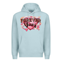 Blue Mist forever yours Premium Hoodie - FaDigitalArtStudio