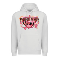 Dove Grey forever yours Premium Hoodie - FaDigitalArtStudio