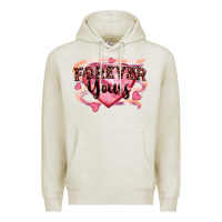 Oatmeal Heather forever yours Premium Hoodie - FaDigitalArtStudio