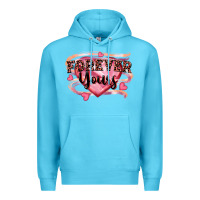 Ocean Blue forever yours Premium Hoodie - FaDigitalArtStudio