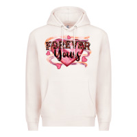 Pale Pink forever yours Premium Hoodie - FaDigitalArtStudio