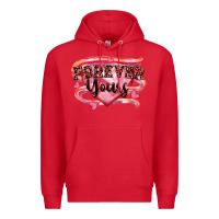 Red forever yours Premium Hoodie - FaDigitalArtStudio