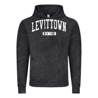 Vintage Black levittown new york ny vintage athletic sports design t shirt Vintage Hoodie - lanVoArt
