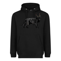 Black Bombay Cat Heavyweight Hoodie - LillyAllenDesigns