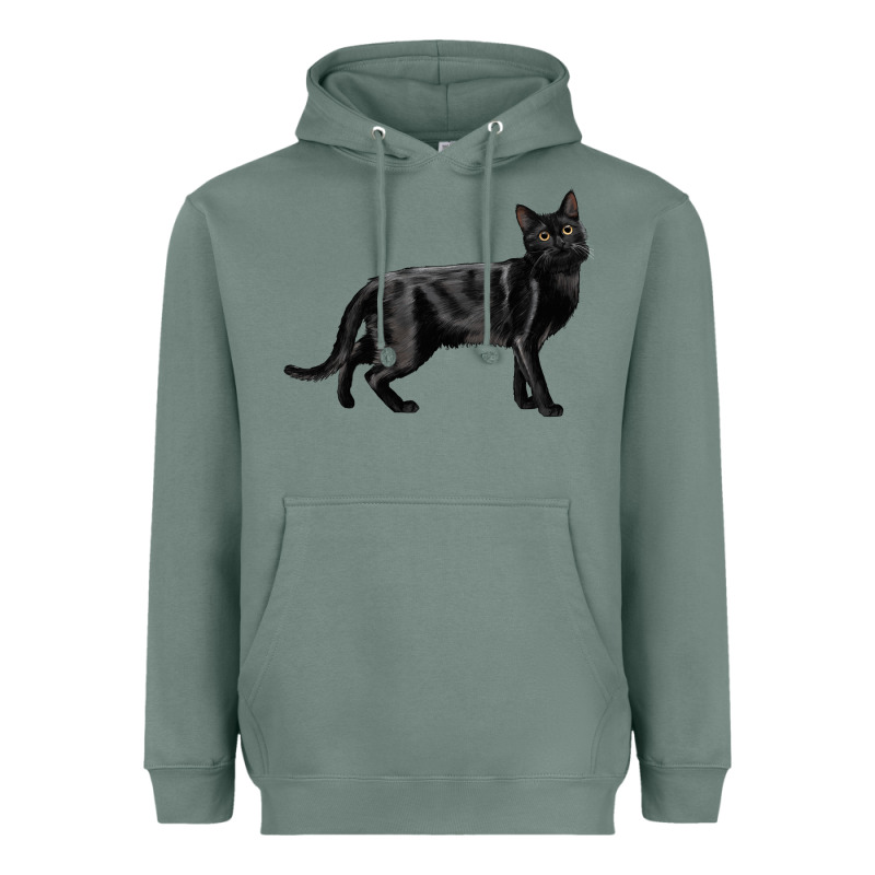 Bombay Cat Heavyweight Hoodie by LillyAllenDesigns | Teevron
