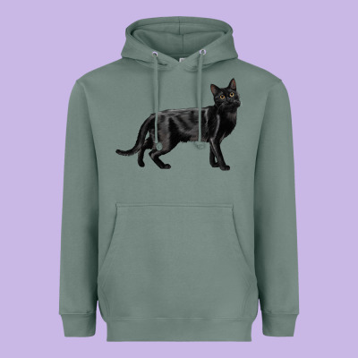 Bombay Cat Heavyweight Hoodie Designed By Lillyallendesigns