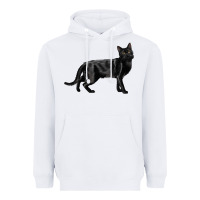 White Bombay Cat Heavyweight Hoodie - LillyAllenDesigns
