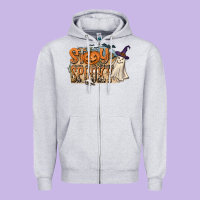 Stay Spooky Zipper Hoodie Designed By Cowhidedigitalart