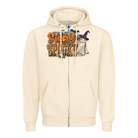 Sandshell Stay Spooky Zipper Hoodie - CowhideDigitalArt
