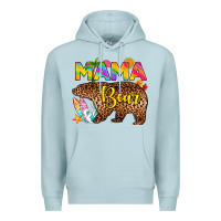 Blue Mist mama bear summer Premium Hoodie - RanaPortraitStore