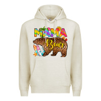Oatmeal Heather mama bear summer Premium Hoodie - RanaPortraitStore