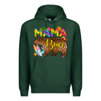 Sports Green mama bear summer Premium Hoodie - RanaPortraitStore