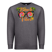 Charcoal Heather beach vibes Premium Sweatshirt - RacoonDesign