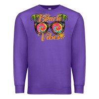 Purple beach vibes Premium Sweatshirt - RacoonDesign