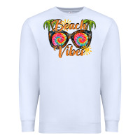 White beach vibes Premium Sweatshirt - RacoonDesign