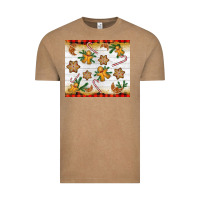 Vintage Coffee Christmas gingerbread cookies and candy cane Vintage Tee - NancyCooperArtShop