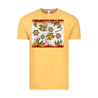 Vintage Mustard Christmas gingerbread cookies and candy cane Vintage Tee - NancyCooperArtShop