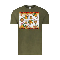 Vintage Olive Christmas gingerbread cookies and candy cane Vintage Tee - NancyCooperArtShop