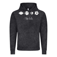 Vintage Black Funny Sports Balls Gag Gift Vintage Hoodie - lanVoArt