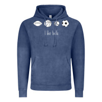 Vintage Denim Funny Sports Balls Gag Gift Vintage Hoodie - lanVoArt