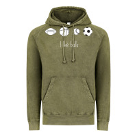Vintage Olive Funny Sports Balls Gag Gift Vintage Hoodie - lanVoArt