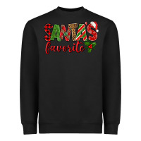 Black Santa's Favorite Heavyweight Sweatshirt - BundleAndBundleShop