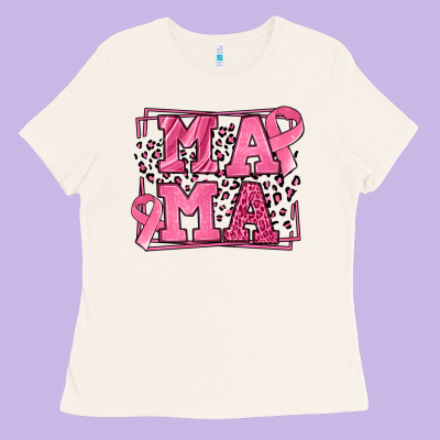 Breast Cancer Awareness Mama Ladies Tee Designed By Lillyallendesigns
