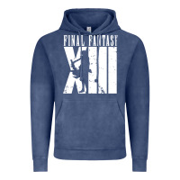Vintage Denim final fantasy xiii lightning white Vintage Hoodie - lanVoArt