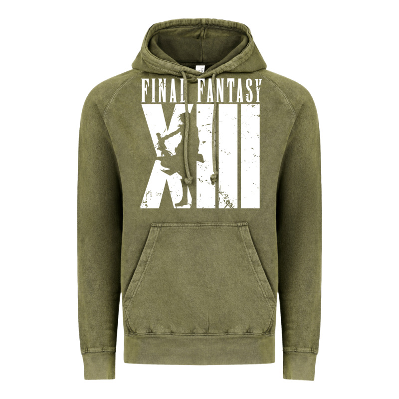 Final Fantasy Xiii Lightning White Vintage Hoodie by lanVoArt | Teevron