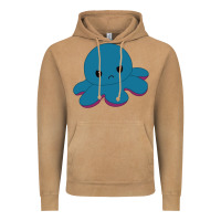 Vintage Camel angry blue moody reversible octopus Vintage Hoodie - lanVoArt