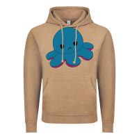 Vintage Coffee angry blue moody reversible octopus Vintage Hoodie - lanVoArt