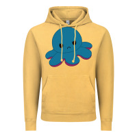 Angry Blue Moody Reversible Octopus Vintage Hoodie | Teevron