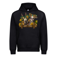 Black 2 donkeys with sunflowers Urban Hoodie - BarkalooDesign