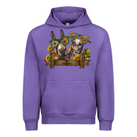 Tulip 2 donkeys with sunflowers Urban Hoodie - BarkalooDesign