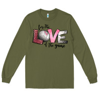 Army Green for the love of the game volleyball Long Sleeve Tee - Jasminsmagicworld